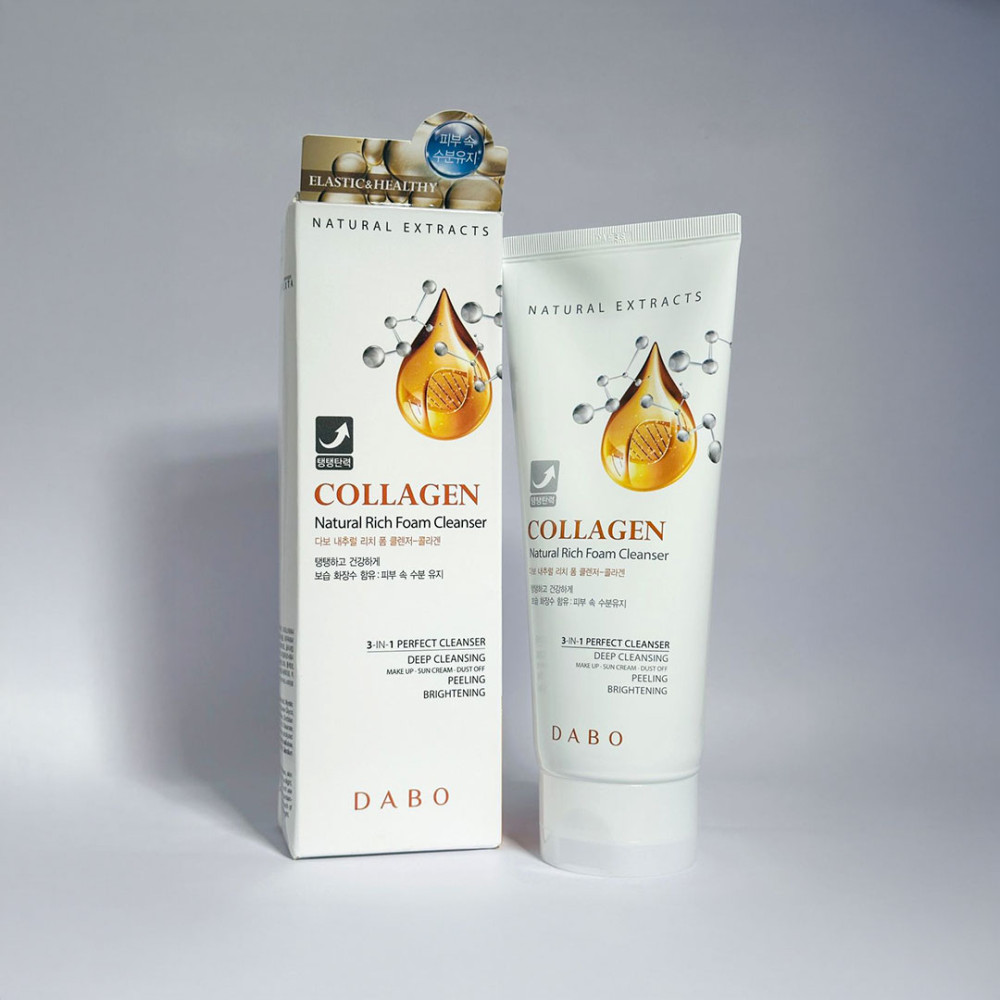 DABO Natural Rich Foam Cleanser – Collagen 180 ml