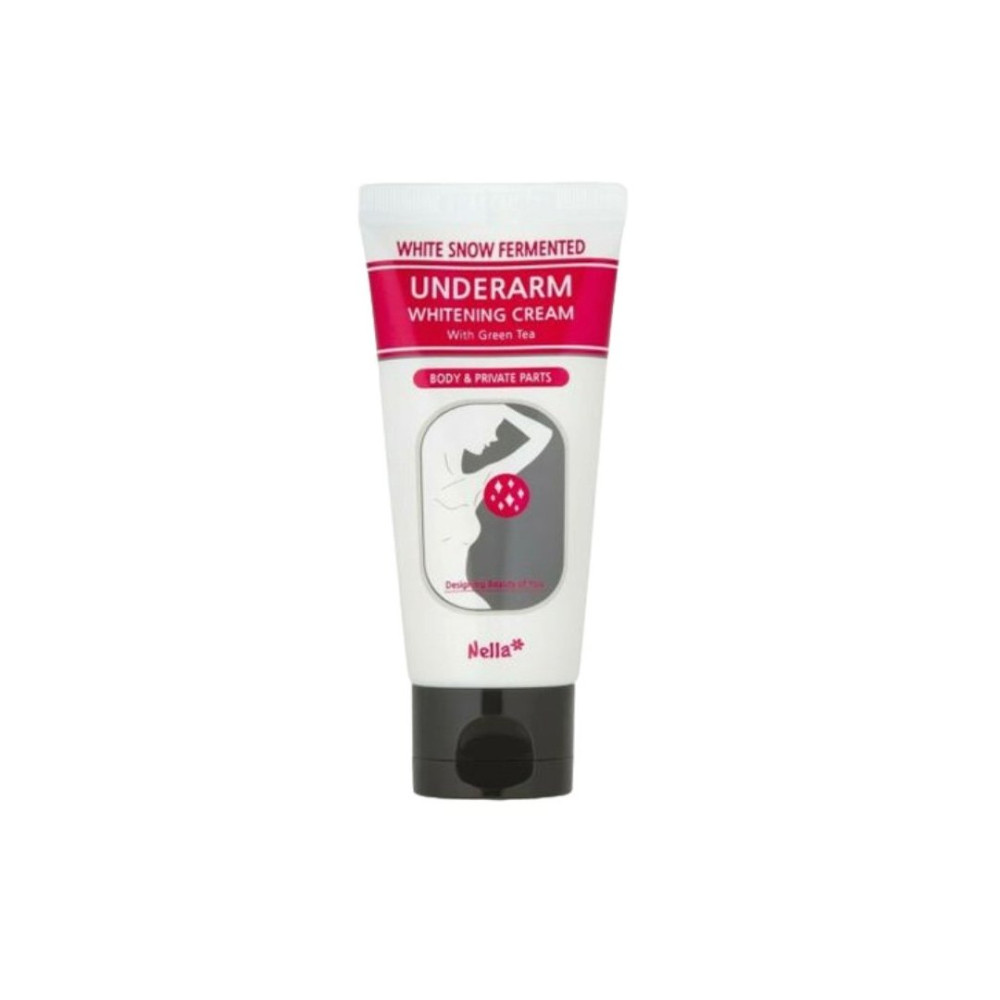 Nella White Snow Fermented Underarm Whitening Cream White Green Tea 50ml