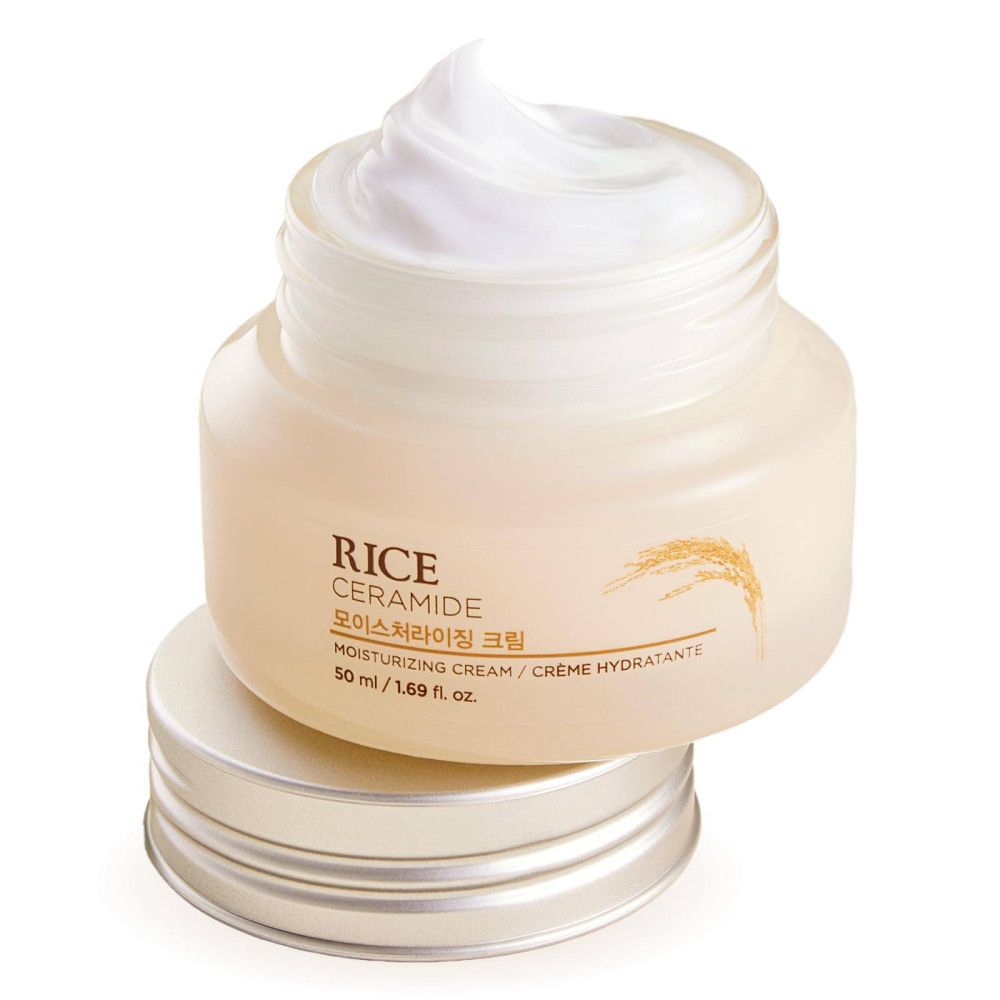 The Face Shop Rice & Ceramide Moisturizing Cream.